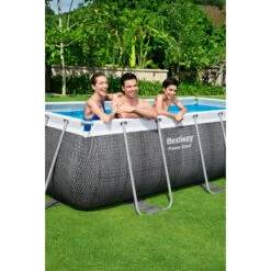 Bestway Zwembad Rechthoekig Pro Steel Max 404x201x100 Cm Met Ladder En Filterpomp -Buitenleven & Tuin 123 1174