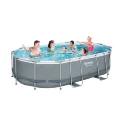 Bestway Zwembad Power Steel Ovaal 488x305x107 Cm Met Ladder En Afdekzeil -Buitenleven & Tuin 123 1248