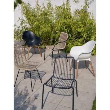 Tuinstoel Lucca Wit 5 Tuinstoel Lucca Wit - Afbeelding 3