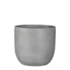 Nora Pot Rond Grijs H27xd30 Cm -Buitenleven & Tuin 123 1368