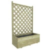 Bloembak Met Dubbele Trellis 90x40 Cm -Buitenleven & Tuin 123 1382