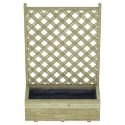 Bloembak Met Dubbele Trellis 90x40 Cm -Buitenleven & Tuin 123 1390