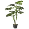 Monstera Kunstplant - H100 X Ø70 Cm - Groen 2 Monstera Kunstplant - H100 X Ø70 Cm - Groen -Buitenleven & Tuin 123 1398