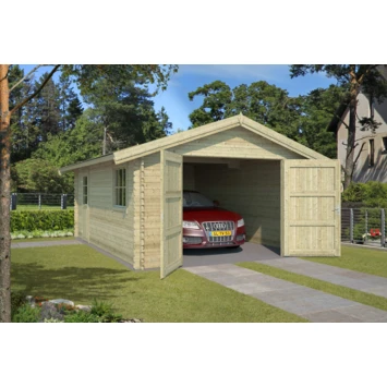 Garage Chiel 380x540cm Geïmpregneerd 4 Garage Chiel 380x540cm Geïmpregneerd - Afbeelding 2