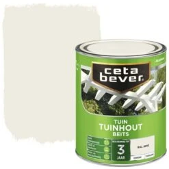 CetaBever Tuinhoutbeits Dekkend RAL 9010 Zijdeglans 750 Ml