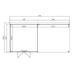 Tuinhuis Met Overkapping Raffa 710x330 Blank 7 Tuinhuis Met Overkapping Raffa 710x330 Blank -Buitenleven & Tuin 123 1566