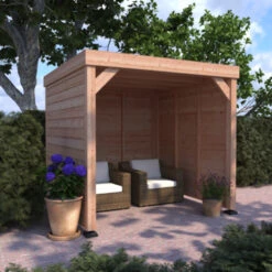 Overkapping Douglas Hout Blank Met Achterwand En 2 Zijwanden 270x270 Cm 10 Overkapping Douglas Hout Blank Met Achterwand En 2 Zijwanden 270x270 Cm -Buitenleven & Tuin 123 1664