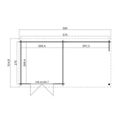 Tuinhuis Marin 575x275cm Geïmpregneerd 7 Tuinhuis Marin 575x275cm Geïmpregneerd -Buitenleven & Tuin 123 1687