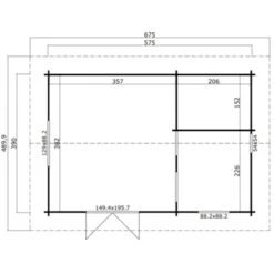 Tuinhuis Carla 390X575cm Blank 9 Tuinhuis Carla 390X575cm Blank -Buitenleven & Tuin 123 1713
