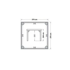 Overkapping Douglas Hout Zwart Met Achterwand En 2 Zijwanden 270x270 Cm 11 Overkapping Douglas Hout Zwart Met Achterwand En 2 Zijwanden 270x270 Cm -Buitenleven & Tuin 123 1755