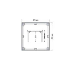 Overkapping Douglas Hout Zwart Met Achterwand En Zijwand 270x270 Cm 11 Overkapping Douglas Hout Zwart Met Achterwand En Zijwand 270x270 Cm -Buitenleven & Tuin 123 1816