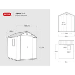 Keter Darwin 66 Greyish Woodlook 8 Keter Darwin 66 Greyish Woodlook -Buitenleven & Tuin 123 1866