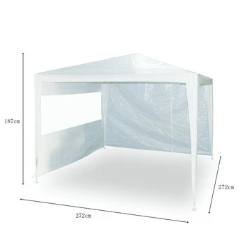 Partytent Zijwand Caribe Wit 2 St. 4 Partytent Zijwand Caribe Wit 2 St. - Afbeelding 2