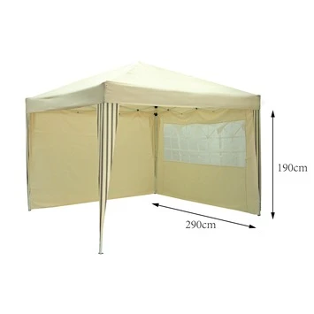 Partytent Zijwanden Havana Corfu Ecry/Antraciet Streep 2st 4 Partytent Zijwanden Havana Corfu Ecry/Antraciet Streep 2st - Afbeelding 2