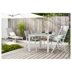 Zweefparasol Ibiza Wit Vierkant Ø300 Cm -Buitenleven & Tuin 123 1904