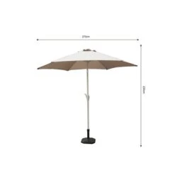 Parasol Florida Ecru Ø270 Cm 7 Parasol Florida Ecru Ø270 Cm -Buitenleven & Tuin 123 1908
