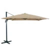 Zweefparasol Ibiza Taupe Vierkant Ø300 Cm -Buitenleven & Tuin 123 1928