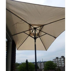 Balkonparasol Off White 150x250 Cm 7 Balkonparasol Off White 150x250 Cm -Buitenleven & Tuin 123 1940
