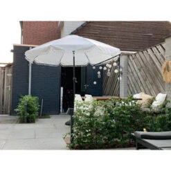 Parasol Marrakesh Wit Ø250 Cm 8 Parasol Marrakesh Wit Ø250 Cm -Buitenleven & Tuin 123 1950
