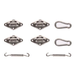 Mestic Bevestigingsmateriaal Voor Vierkant Schaduwdoek RVS