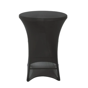 Hoes Statafel Zwart 110 Cm - Ø85 Cm 3 Hoes Statafel Zwart 110 Cm - Ø85 Cm