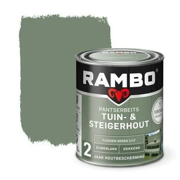 Rambo Vintage Pantserbeits Tuin- En Steigerhout Dekkend Flessen Groen Zijdeglans 750 Ml 3 Rambo Vintage Pantserbeits Tuin- En Steigerhout Dekkend Flessen Groen Zijdeglans 750 Ml