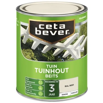 CetaBever Tuinhoutbeits Dekkend RAL 9001 Zijdeglans 750 Ml 4 CetaBever Tuinhoutbeits Dekkend RAL 9001 Zijdeglans 750 Ml - Afbeelding 2