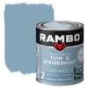 Rambo Vintage Pantserbeits Tuin- En Steigerhout Dekkend Petrol Blauw Zijdeglans 750 Ml -Buitenleven & Tuin 123 297
