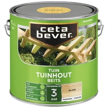 CetaBever Tuinhoutbeits Transparant Blank 2,5 L 4 CetaBever Tuinhoutbeits Transparant Blank 2,5 L - Afbeelding 2