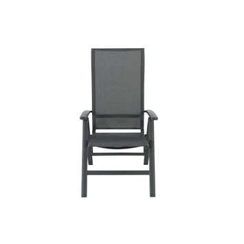 Verstelbare Tuinstoel Valencia Antraciet 3 Verstelbare Tuinstoel Valencia Antraciet