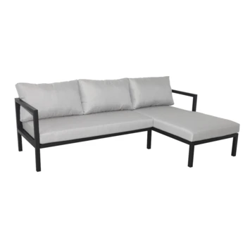 Loungeset Evora Chaise Longue Antraciet 3 Loungeset Evora Chaise Longue Antraciet