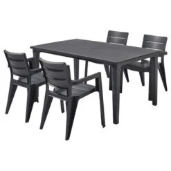 ALLIBERT All Stoel Ibiza Grafiet 7 ALLIBERT All Stoel Ibiza Grafiet -Buitenleven & Tuin 123 453