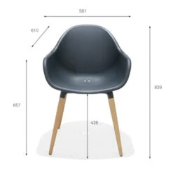 Stoel Odense Zwart -Buitenleven & Tuin 123 497