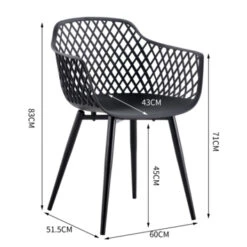 Stoel Savona Zwart -Buitenleven & Tuin 123 515