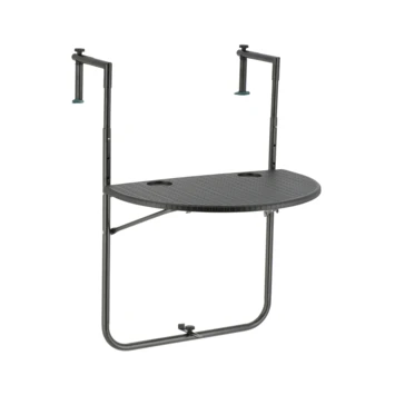 Balkontafel Halfrond Antraciet 3 Balkontafel Halfrond Antraciet