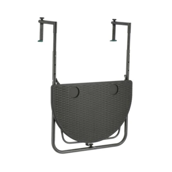 Balkontafel Halfrond Antraciet 4 Balkontafel Halfrond Antraciet - Afbeelding 2