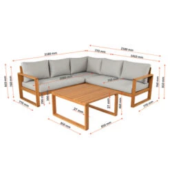 Loungeset Louis Eucalyptushout -Buitenleven & Tuin 123 673