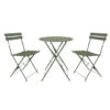 Bistro Set Belgrado Metal Steel Green -Buitenleven & Tuin 123 771