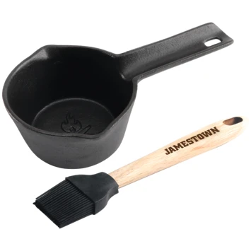 Barbecue Marinade Basket Gietijzer Inclusief Kwast 3 Barbecue Marinade Basket Gietijzer Inclusief Kwast