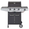 GASBARBECUE BOSTONZWART 117X108X57CM -Buitenleven & Tuin 123 841